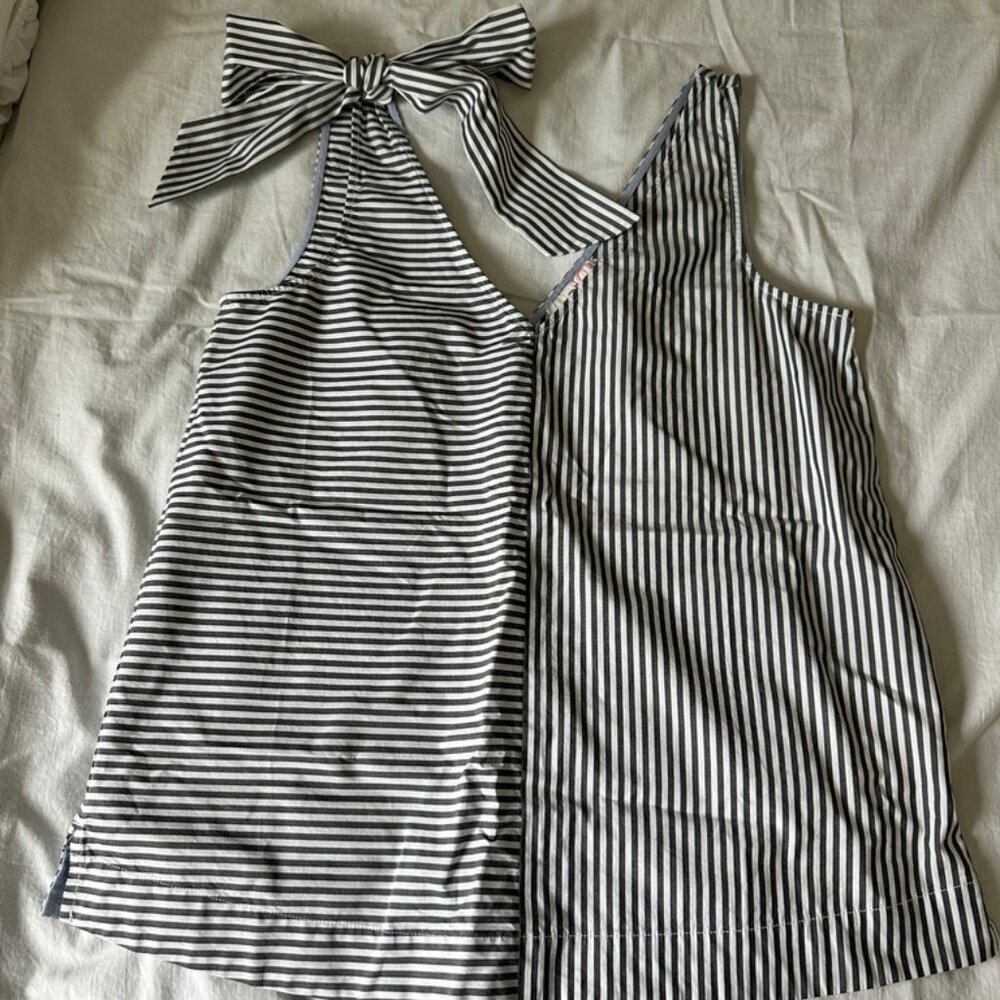 XS Vineyard Vines Soiree Striped Bow Top